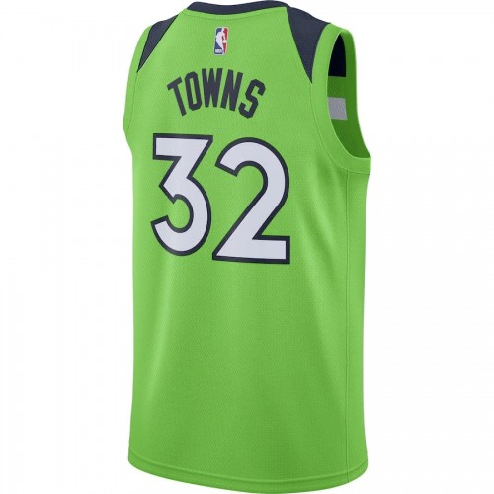 Men's Minnesota Timberwolves Karl-Anthony Towns #32 Green Swingman Jersey - Statement Edition-Pro Kit Vault | Brand New 26/27 Sports Jerseys